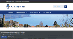 Desktop Screenshot of comune.bee.vb.it